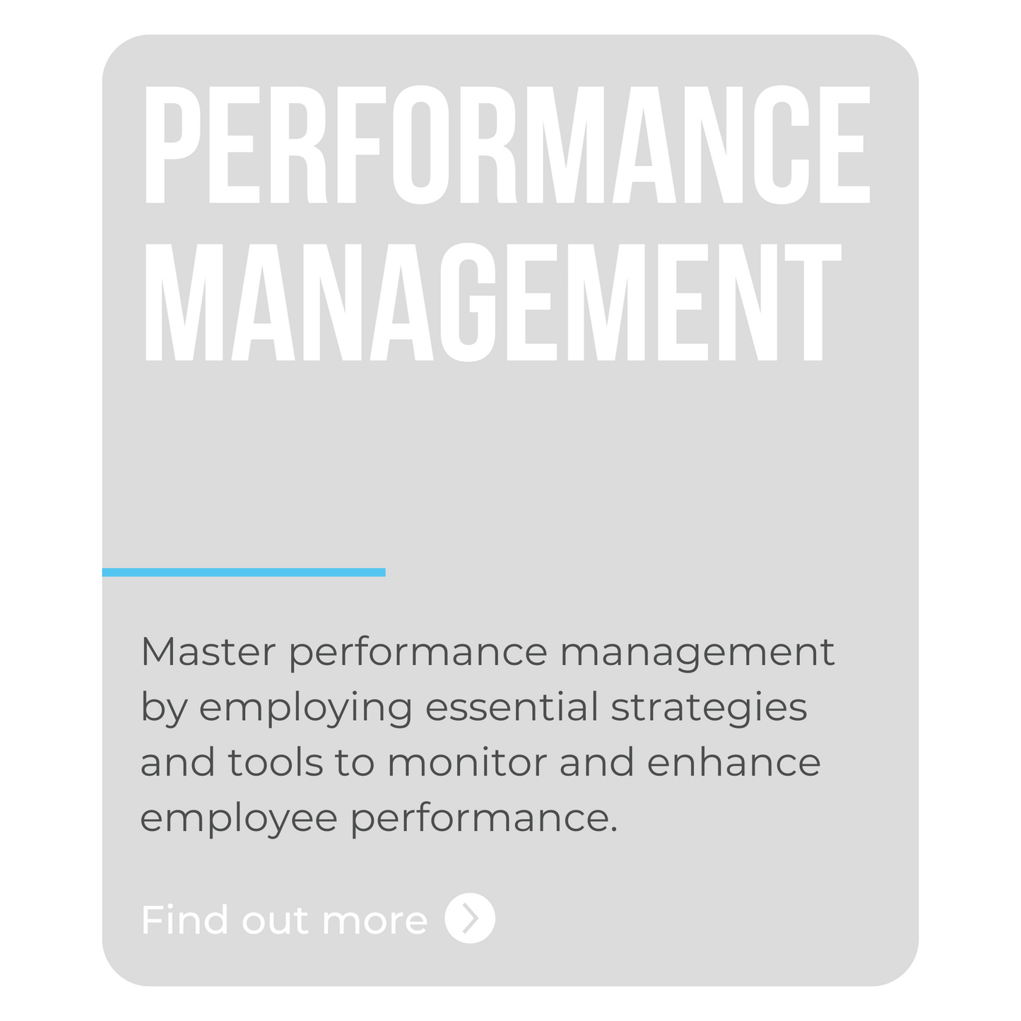 Performance Management Course